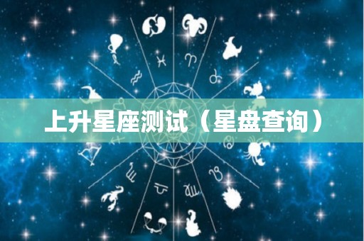 上升星座测试（星盘查询）