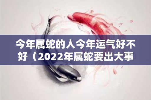 今年属蛇的人今年运气好不好（2022年属蛇要出大事）