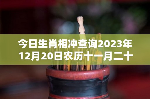 今日生肖相冲查询2023年12月20日农历十一月二十七（22日属相）