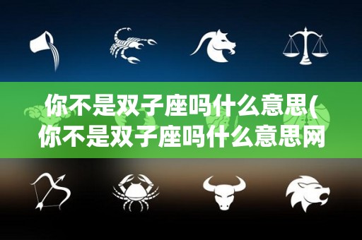 你不是双子座吗什么意思(你不是双子座吗什么意思网络用语)