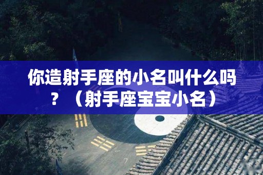 你造射手座的小名叫什么吗？（射手座宝宝小名）