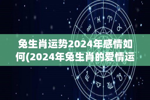 兔生肖运势2024年感情如何(2024年兔生肖的爱情运势如何？)