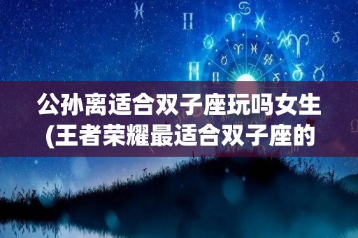 公孙离适合双子座玩吗女生(王者荣耀最适合双子座的英雄)