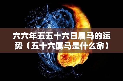 六六年五五十六日属马的运势（五十六属马是什么命）