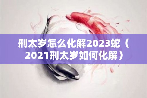 刑太岁怎么化解2023蛇（2021刑太岁如何化解）