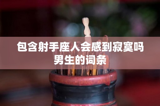 包含射手座人会感到寂寞吗男生的词条