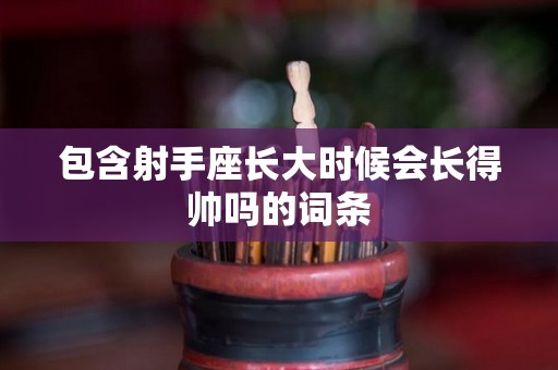 包含射手座长大时候会长得帅吗的词条