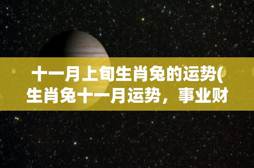十一月上旬生肖兔的运势(生肖兔十一月运势，事业财运旺，需注意健康。)