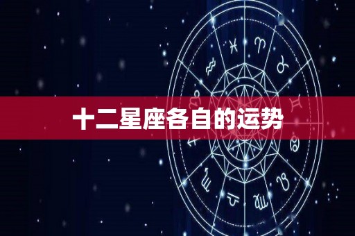 十二星座各自的运势