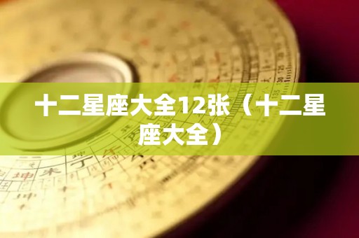 十二星座大全12张（十二星座大全）
