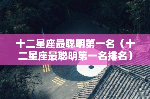 十二星座最聪明第一名（十二星座最聪明第一名排名）