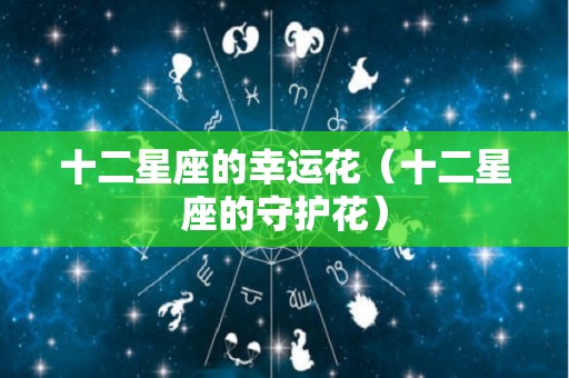 十二星座的幸运花（十二星座的守护花）