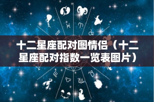 十二星座配对图情侣（十二星座配对指数一览表图片）