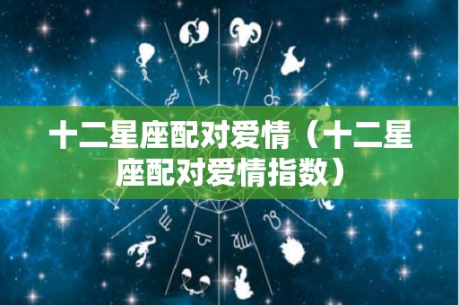 十二星座配对爱情（十二星座配对爱情指数）