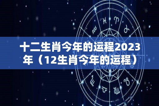 十二生肖今年的运程2023年（12生肖今年的运程）