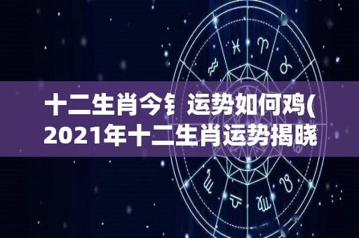 十二生肖今钅运势如何鸡(2021年十二生肖运势揭晓：鸡年如何？)