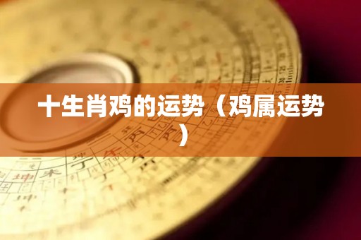 十生肖鸡的运势（鸡属运势）