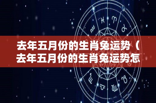 去年五月份的生肖兔运势（去年五月份的生肖兔运势怎么样）