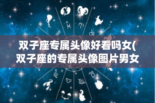 双子座专属头像好看吗女(双子座的专属头像图片男女图画)