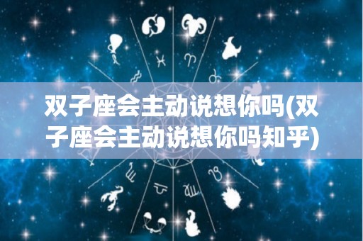 双子座会主动说想你吗(双子座会主动说想你吗知乎)