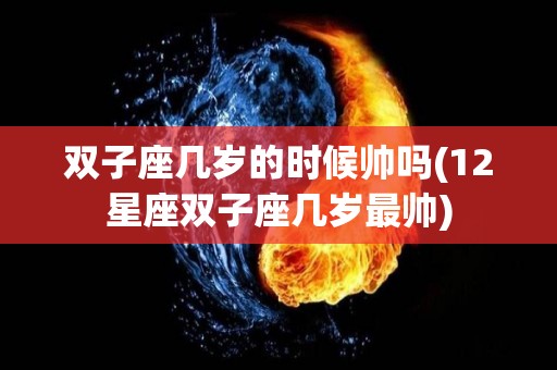 双子座几岁的时候帅吗(12星座双子座几岁最帅)