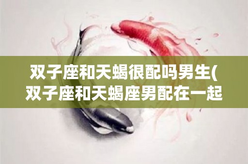 双子座和天蝎很配吗男生(双子座和天蝎座男配在一起吗)