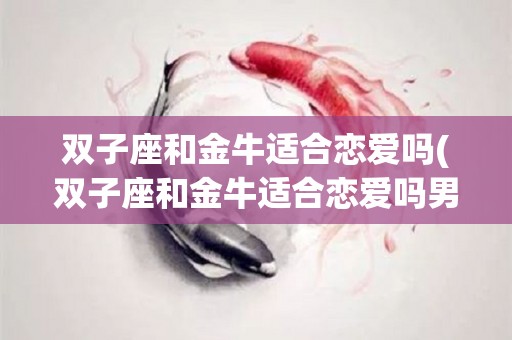 双子座和金牛适合恋爱吗(双子座和金牛适合恋爱吗男生)