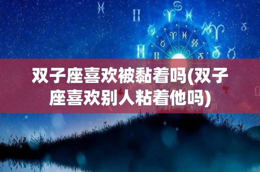 双子座喜欢被黏着吗(双子座喜欢别人粘着他吗)