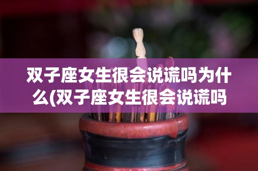 双子座女生很会说谎吗为什么(双子座女生很会说谎吗为什么呢)