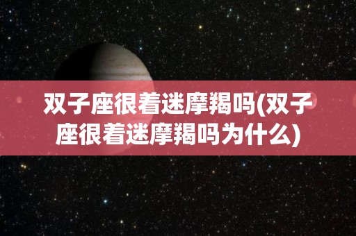 双子座很着迷摩羯吗(双子座很着迷摩羯吗为什么)