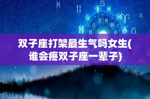 双子座打架最生气吗女生(谁会疼双子座一辈子)