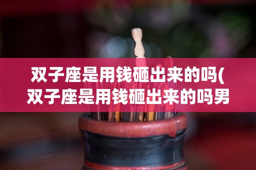 双子座是用钱砸出来的吗(双子座是用钱砸出来的吗男生)