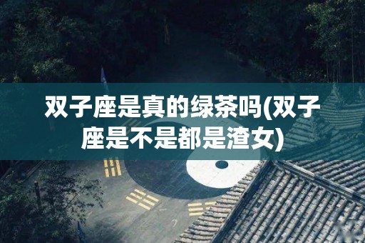 双子座是真的绿茶吗(双子座是不是都是渣女)