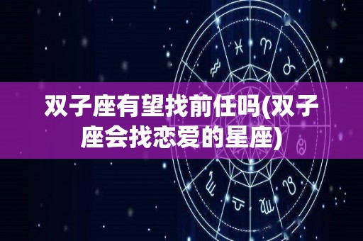 双子座有望找前任吗(双子座会找恋爱的星座)
