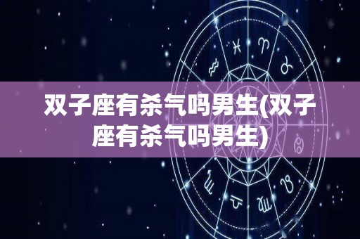 双子座有杀气吗男生(双子座有杀气吗男生)