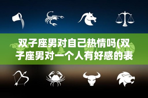双子座男对自己热情吗(双子座男对一个人有好感的表现)