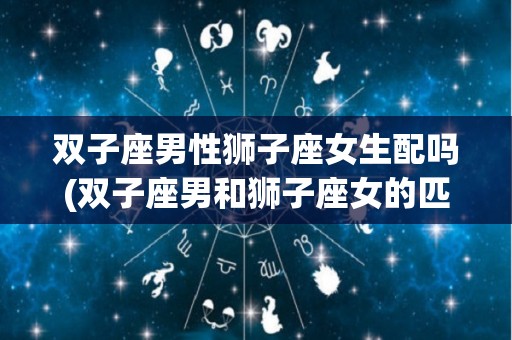 双子座男性狮子座女生配吗(双子座男和狮子座女的匹配度)