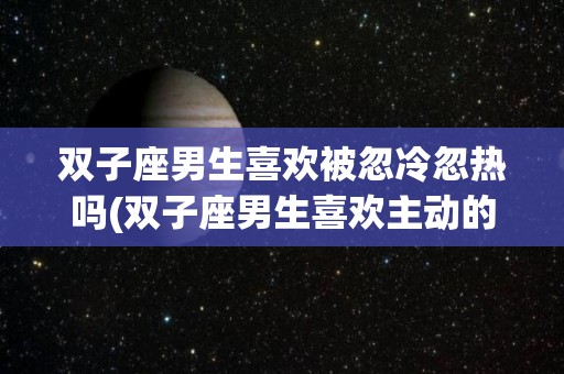 双子座男生喜欢被忽冷忽热吗(双子座男生喜欢主动的还是被动的)