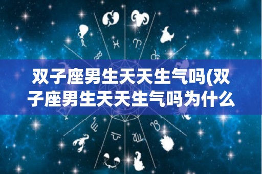双子座男生天天生气吗(双子座男生天天生气吗为什么)