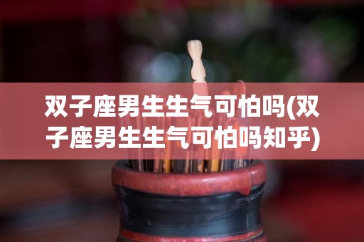 双子座男生生气可怕吗(双子座男生生气可怕吗知乎)