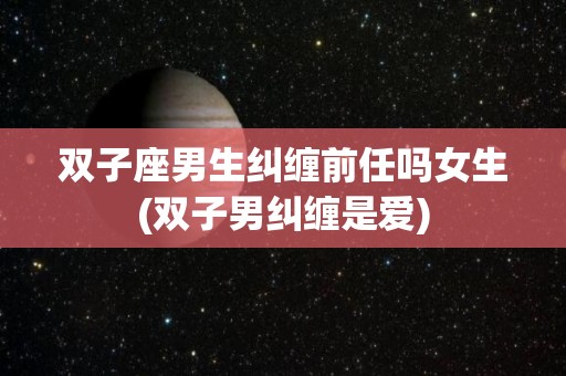 双子座男生纠缠前任吗女生(双子男纠缠是爱)