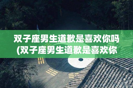 双子座男生道歉是喜欢你吗(双子座男生道歉是喜欢你吗为什么)