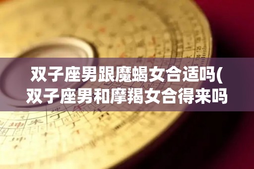 双子座男跟魔蝎女合适吗(双子座男和摩羯女合得来吗)