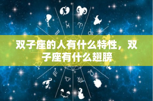 双子座的人有什么特性，双子座有什么翅膀