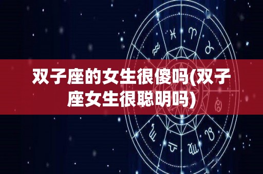 双子座的女生很傻吗(双子座女生很聪明吗)
