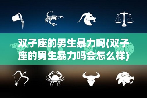 双子座的男生暴力吗(双子座的男生暴力吗会怎么样)