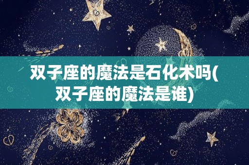 双子座的魔法是石化术吗(双子座的魔法是谁)