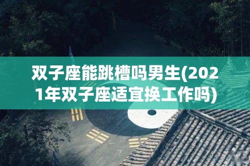 双子座能跳槽吗男生(2021年双子座适宜换工作吗)