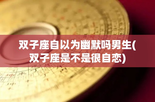 双子座自以为幽默吗男生(双子座是不是很自恋)