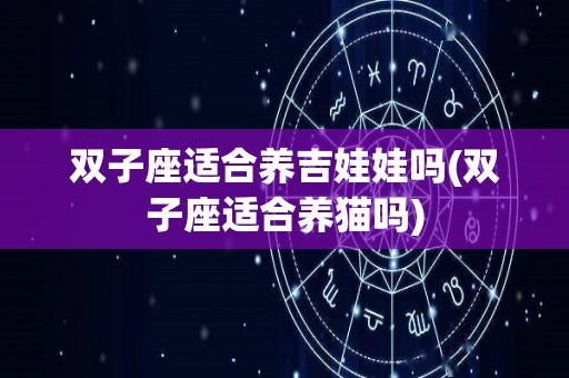 双子座适合养吉娃娃吗(双子座适合养猫吗)